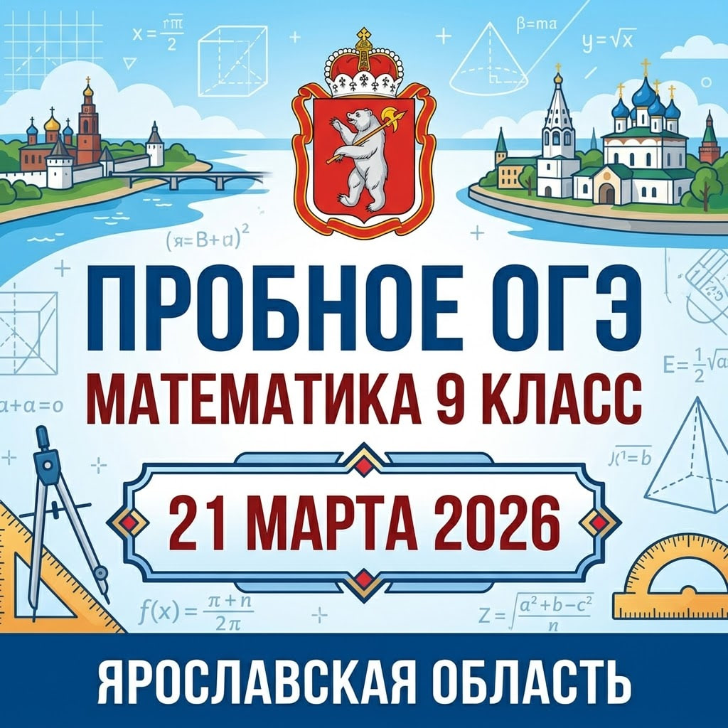 Пробный ОГЭ Математика 21.03.2026 Ярославская область ответы