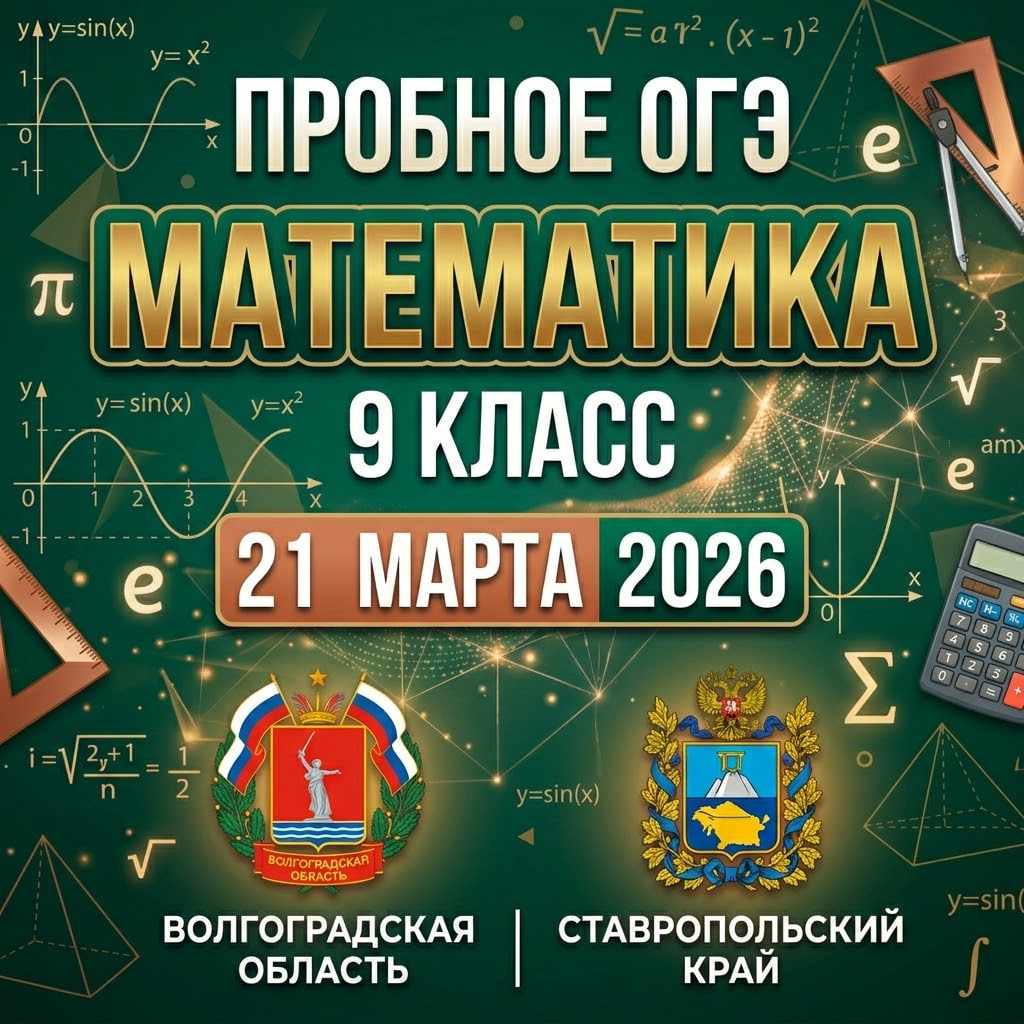 Пробное ОГЭ математика 9 класс ответы (Волгоградская область и Ставрополь)